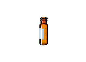 Amber Glass Snap Vial with Patch