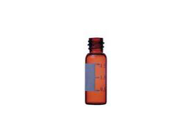 Clear Glass Screw Vial with Patch - 9mm
