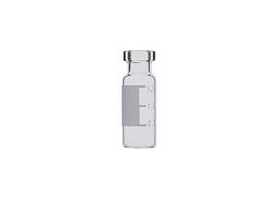 Clear Glass Crimp Vial with Patch