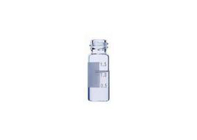 Clear Glass Screw Vial with Patch- 9mm
